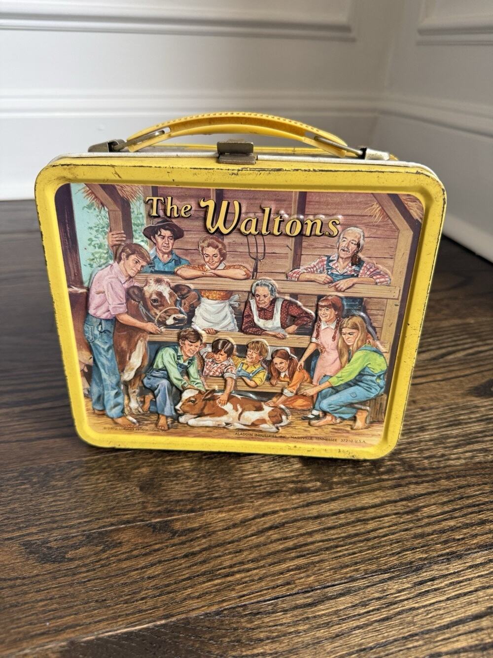 Vintage 1973 The Waltons Metal Lunchbox No Thermos